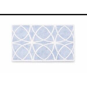 Abyss & Habidecor Bloomingdale’s Collector Bath Rug NWT Blue White Luxury Bistro
